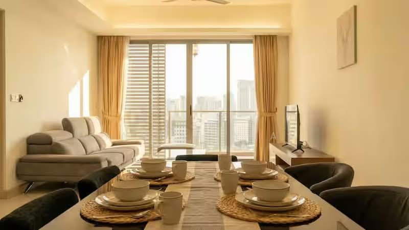 Servis Apartment untuk Dijual di Reflection Residences - Hannah Yeak - Living Room - PropertyGuru.com.my