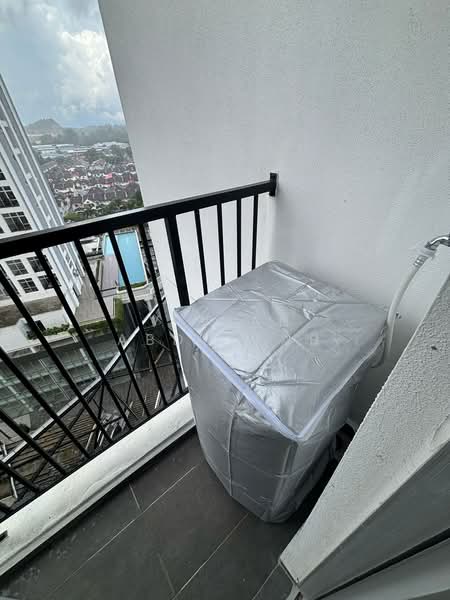 Service Residence for Rent at Midas @ Seri Alam - Vivian Abdullah - Balcony - PropertyGuru.com.my