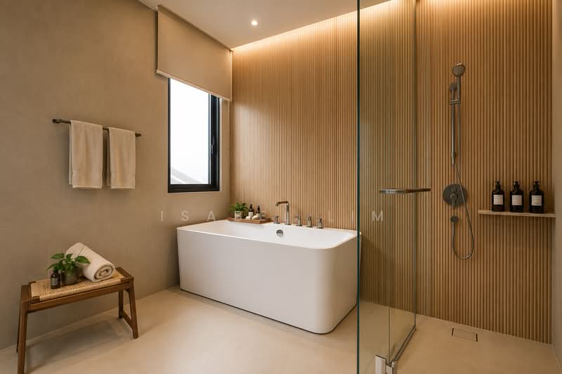 Service Residence for Sale at ViiA Residences - Isabel Lim - Master Bathroom (With Bathtub) - PropertyGuru.com.my