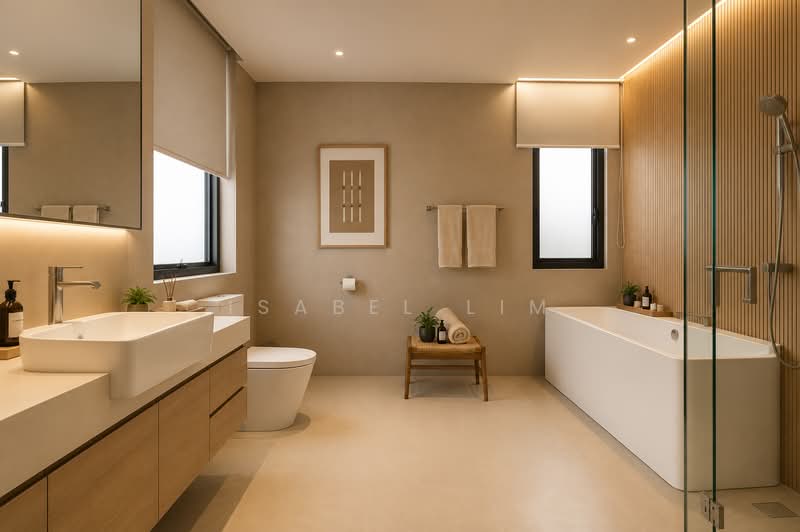 Service Residence for Sale at ViiA Residences - Isabel Lim - Master Bathroom (With Bathtub) - PropertyGuru.com.my