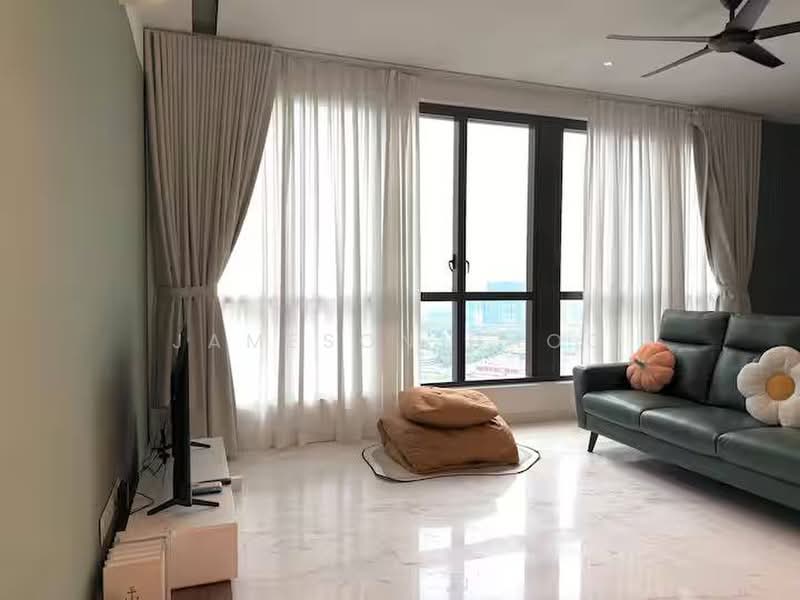Servis Apartment untuk Dijual di Setia Sky 88 - Jameson Choo - Living Room - PropertyGuru.com.my