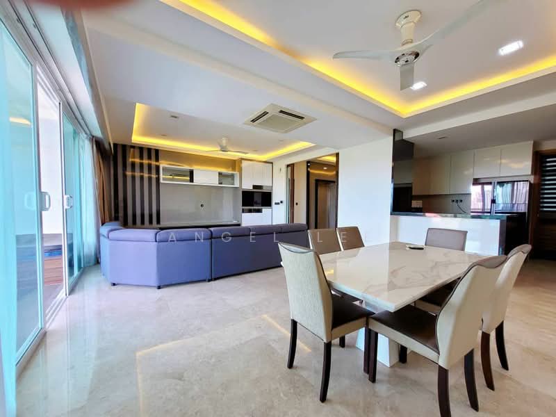 Kondominium untuk Disewa di Summerscape Luxury Condominium - Angel Lee - Living Room - PropertyGuru.com.my
