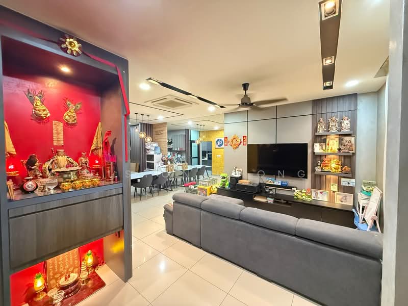 Rumah Teres 2 Tingkat untuk Dijual di Bandar Seri Alam (Masai) - Elston Chong - Living Room - PropertyGuru.com.my