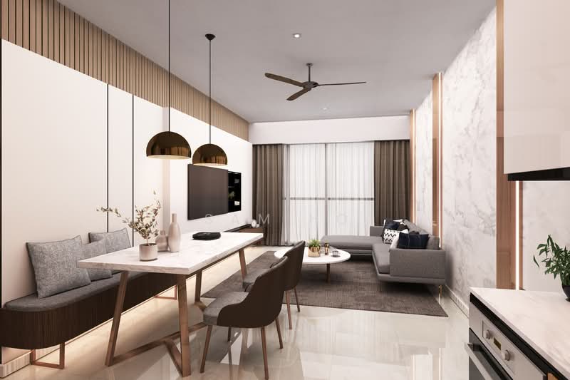 Servis Apartment untuk Dijual di Golden Crown Residence - Sam Ho - Living Room - PropertyGuru.com.my
