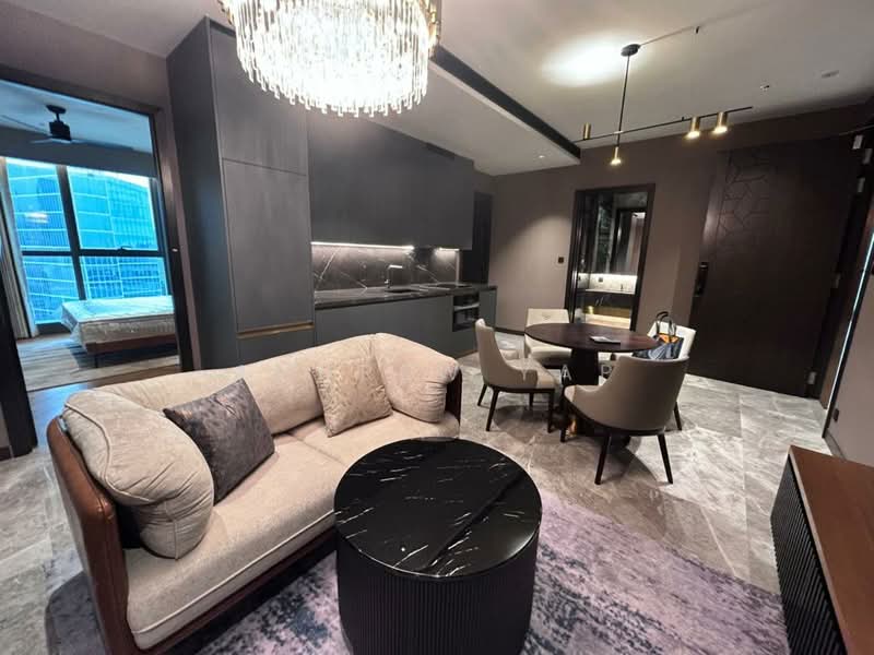 Servis Apartment untuk Disewa di Orion Residence Bukit Bintang - Andrew Yap - Living Room - PropertyGuru.com.my