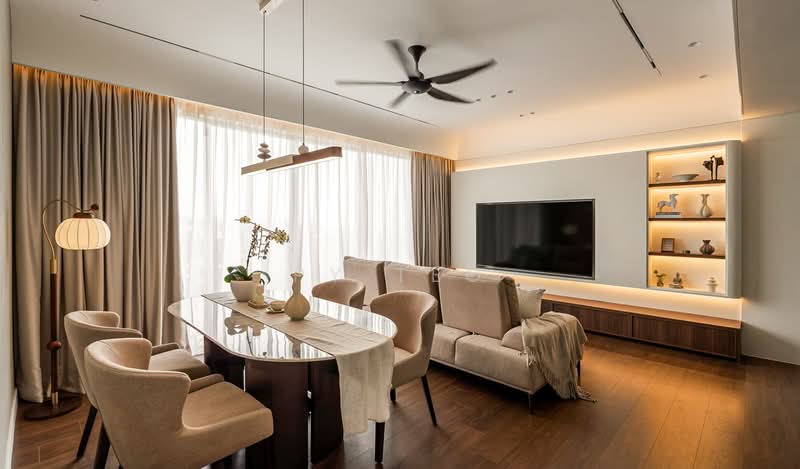Servis Apartment untuk Dijual di The Leafz @ Dedaun - PY Teo - Living Room - PropertyGuru.com.my