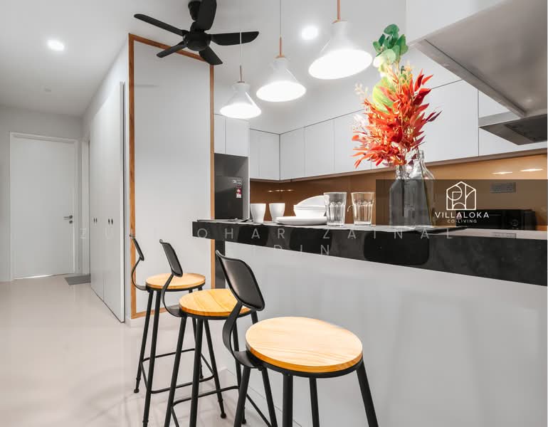Servis Apartment untuk Disewa di The Azure Residences - Zulfiqhar Zainal Abidin - Kitchen - PropertyGuru.com.my