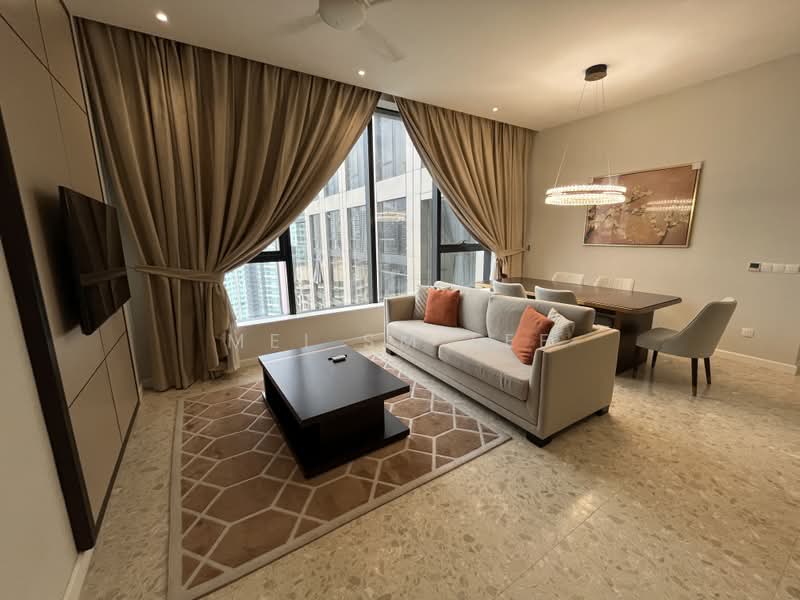 Service Residence for Rent at Pavilion Ceylon Hill - Mei SM Lee - Pavilion Ceylon Hill, KL Living Room - PropertyGuru.com.my