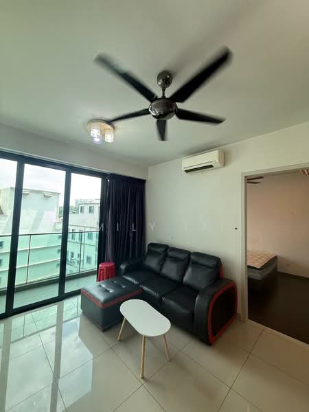 Service Residence for Sale at The Leafz @ Dedaun - Emily Tai - Living Room - PropertyGuru.com.my
