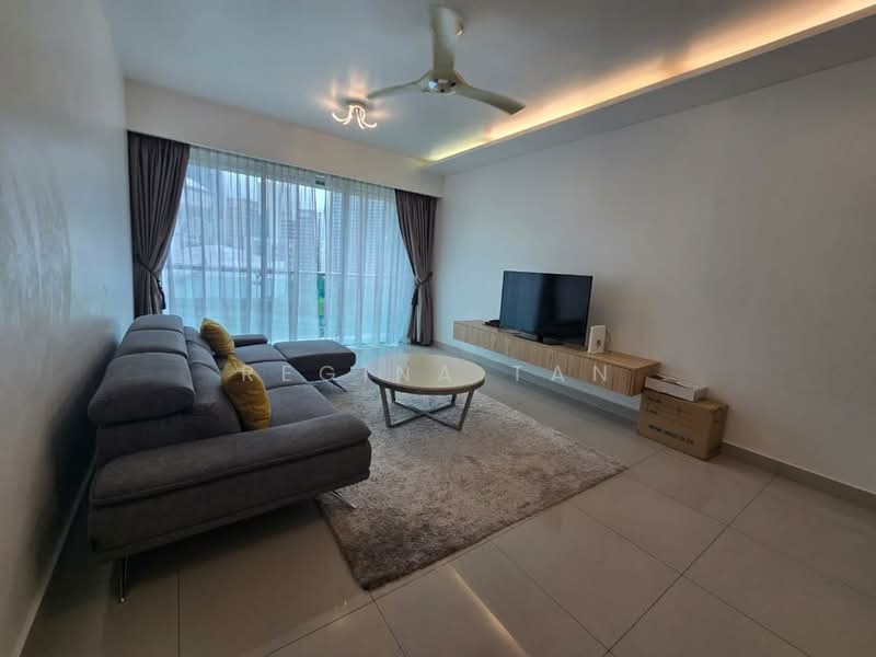 Servis Apartment untuk Disewa di Solaris Dutamas - Regina Tan - Living Room - PropertyGuru.com.my