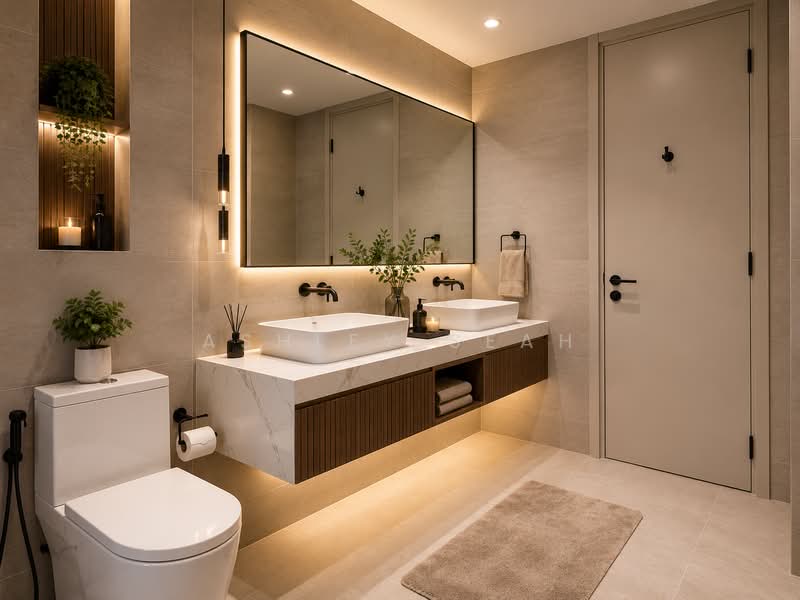 Service Residence for Sale at Ooak Serviced Apartments @ Kiara 163 - Ashley Seah - Bathroom - PropertyGuru.com.my