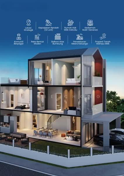 Rumah Teres 2.5 Tingkat untuk Dijual di Taman Puchong Intan (Puchong) - Annie Chong - Living Room - PropertyGuru.com.my