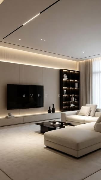 Servis Apartment untuk Dijual di Twin Arkz - Avex Kee - Living Room - PropertyGuru.com.my