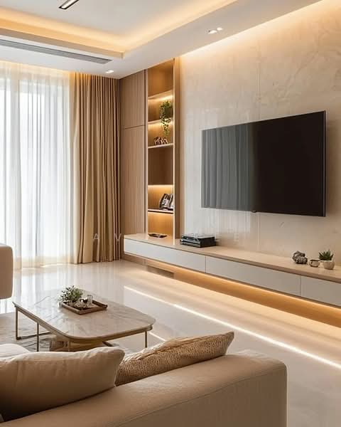 Servis Apartment untuk Dijual di The Tropika - Avex Kee - Living Room - PropertyGuru.com.my