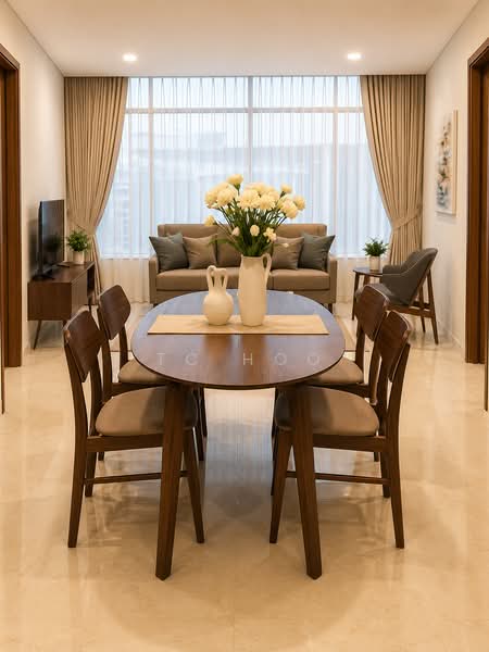 Servis Apartment untuk Dijual di Vortex KLCC - TC Hoo - Living Room - PropertyGuru.com.my