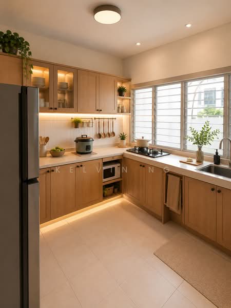 2-storey Terraced House for Sale in Taman Tun Dr Ismail (Kuala Lumpur) - Kelvin Ng - Kitchen - Virtual renovation concept - PropertyGuru.com.my
