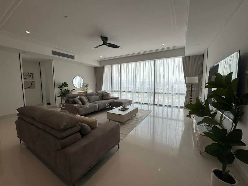 Servis Apartment untuk Disewa di Crown Residences @ Pavilion Damansara Heights - Chris Brown - Living Room - PropertyGuru.com.my
