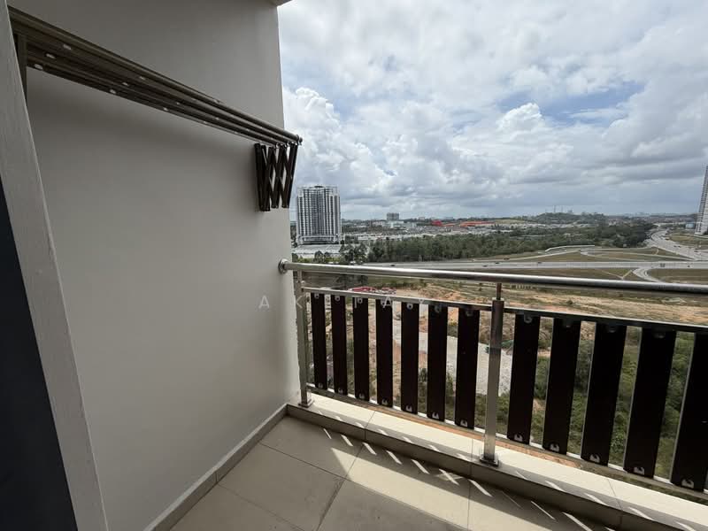 Service Residence for Sale at D'Secret Garden (Pangsapuri Kempas Indah) - AK TAY - Balcony - PropertyGuru.com.my