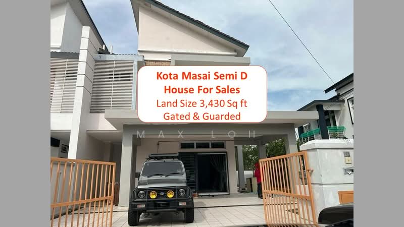Semi-Detached House for Sale in Taman Kota Masai (Pasir Gudang) - Max Loh - Exterior - PropertyGuru.com.my