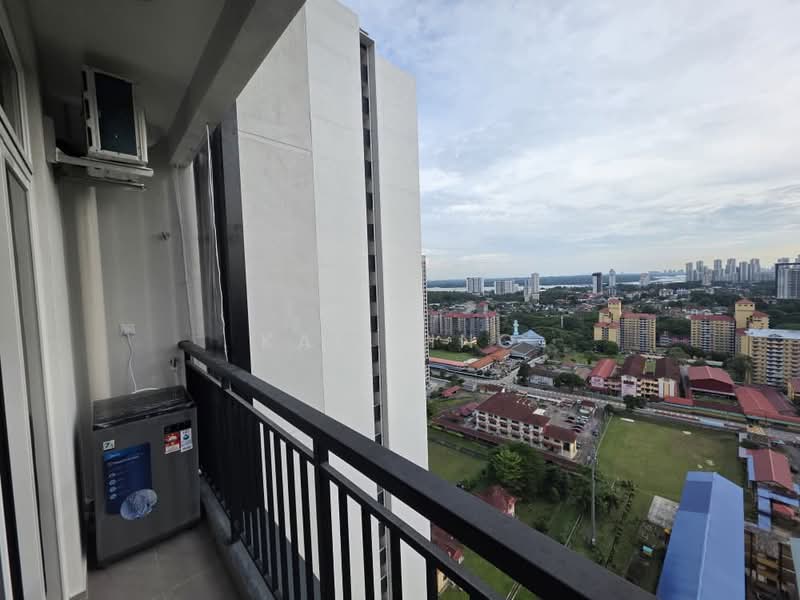 Service Residence for Rent at TRELLIS RESIDENCES - Kai Jing - Balcony - PropertyGuru.com.my