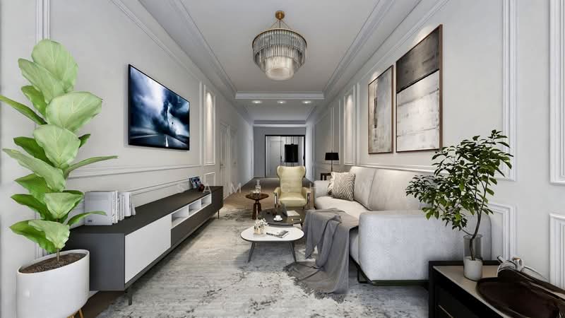 Service Residence for Sale at Trinity Rainfora - Sam Chiw - Living Room - PropertyGuru.com.my