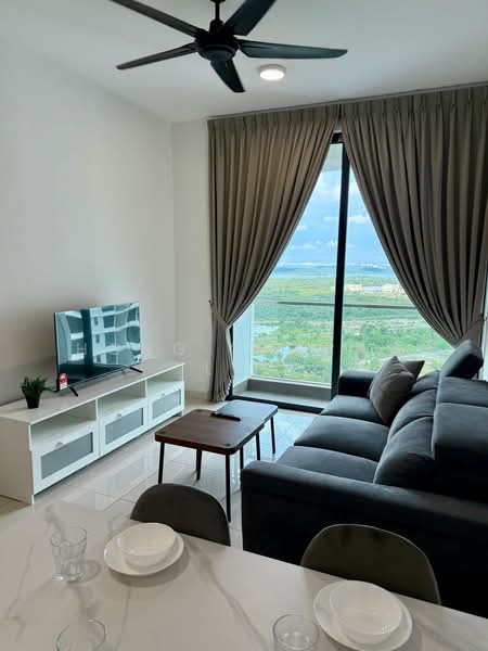 Servis Apartment untuk Disewa di The M @ Medini Macrolink - Hong Charng Lee - Living Room - PropertyGuru.com.my