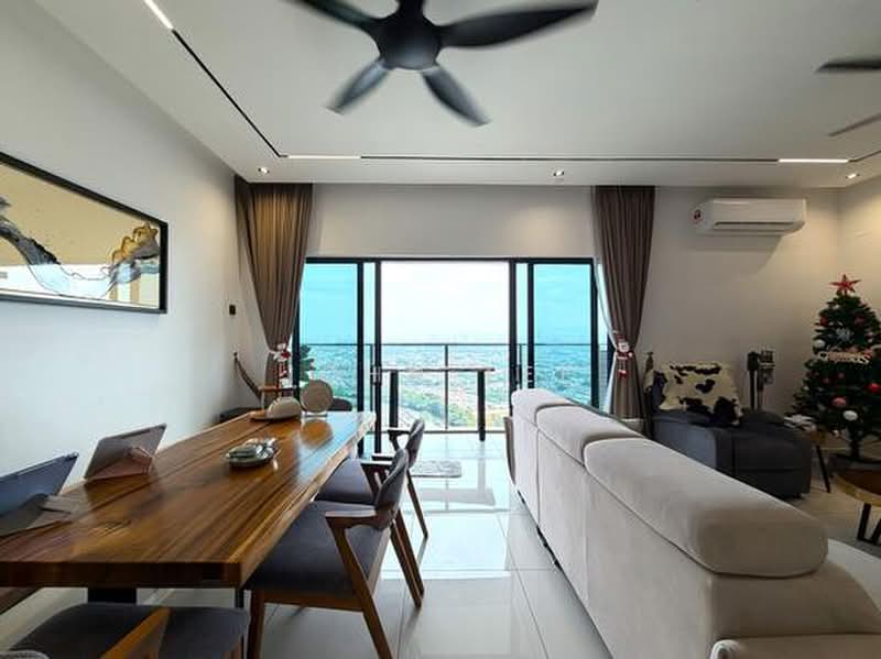 Servis Apartment untuk Disewa di TRIO By Setia - John Tee - Living Room - PropertyGuru.com.my