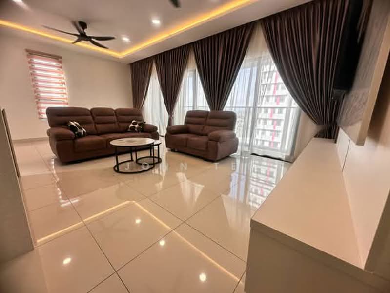 Servis Apartment untuk Disewa di TRIO By Setia - John Tee - Living Room - PropertyGuru.com.my
