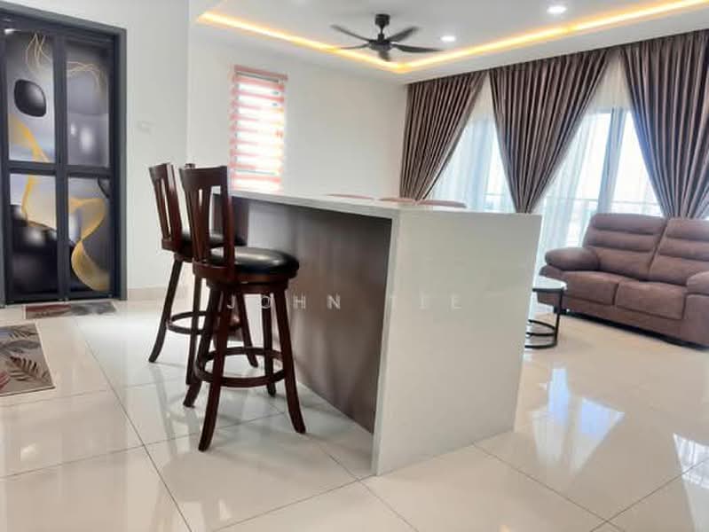 Servis Apartment untuk Disewa di TRIO By Setia - John Tee - Living Room - PropertyGuru.com.my
