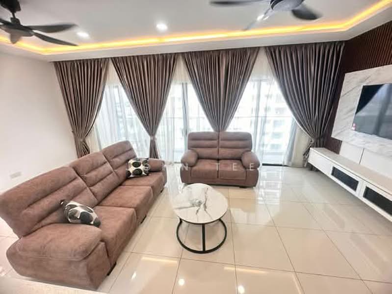 Servis Apartment untuk Disewa di TRIO By Setia - John Tee - Living Room - PropertyGuru.com.my