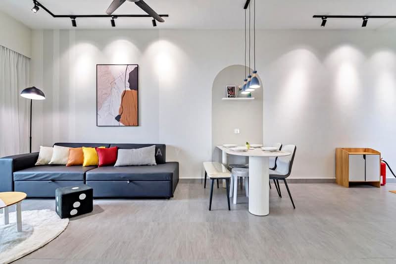 Servis Apartment untuk Disewa di SUNSURIA FORUM SERVICED APARTMENT - Ray Lee - Living Room - PropertyGuru.com.my