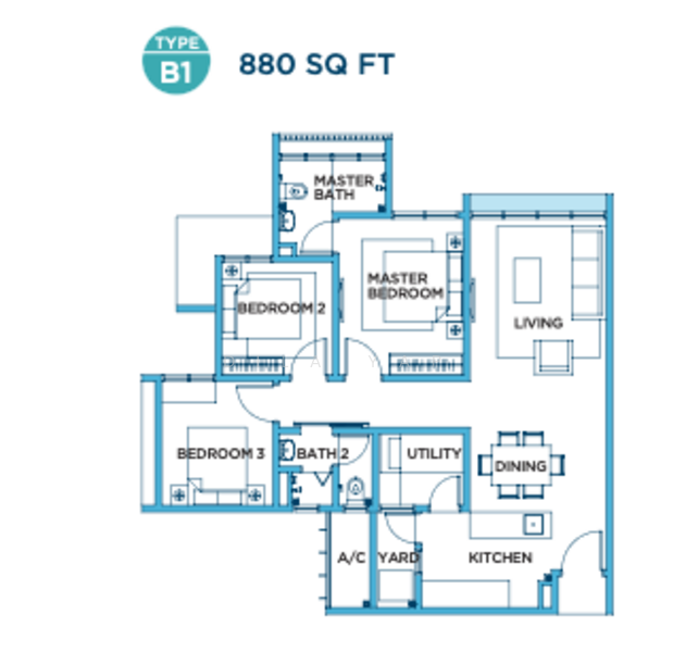 Service Residence for Rent at H2O Residences - Dila Yap - PropertyGuru.com.my