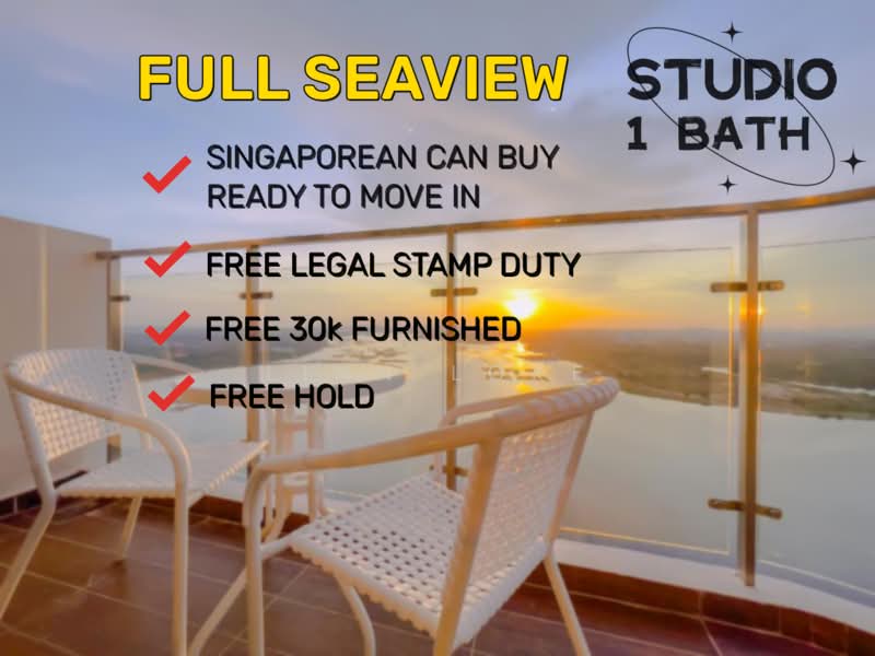 Condominium for Sale at Royal Strand @ Country Garden Danga Bay - Linn Loke - Balcony - PropertyGuru.com.my