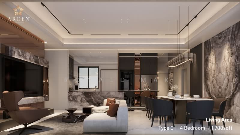 Service Residence for Sale at Arden @ One Bukit Senyum - Ronald Mak - Living Room - PropertyGuru.com.my
