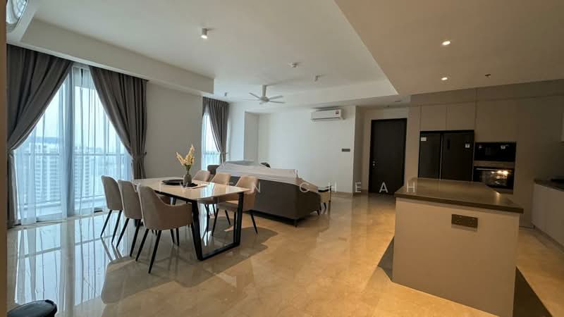 Servis Apartment untuk Dijual di Marriott Residence @ Gurney - Vivien Cheah - Living Room - PropertyGuru.com.my