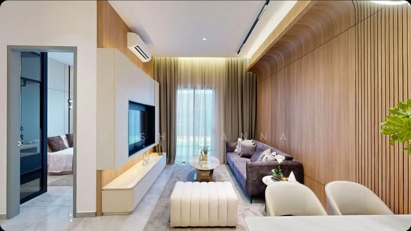 Servis Apartment untuk Dijual di Parkland by the River - Shashawanna . - Living Room - PropertyGuru.com.my