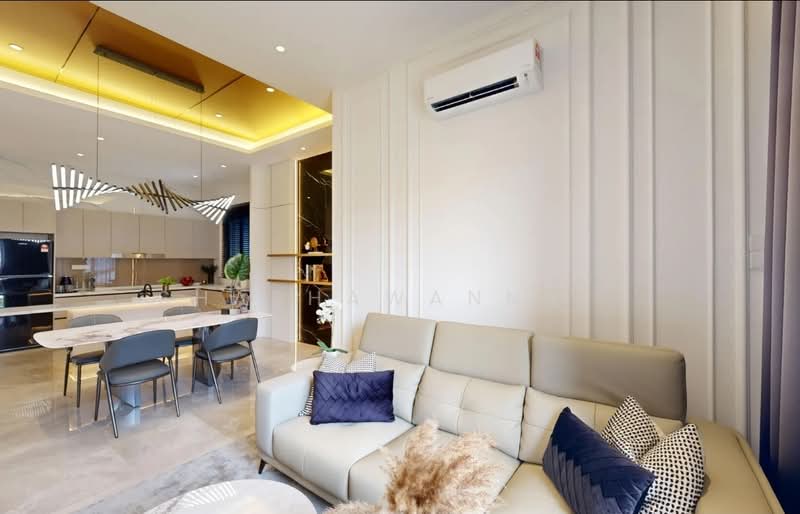 Servis Apartment untuk Dijual di Parkland by the River - Shashawanna . - Living Room - PropertyGuru.com.my