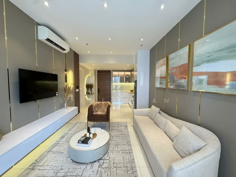 Service Residence for Sale at Golden Crown Residence - Steven Leaw - Living Room - PropertyGuru.com.my