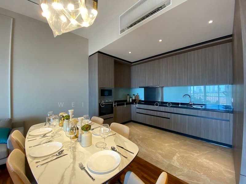 Service Residence for Sale at Straits Residences - Wei Chin Ooi - Dining Room - PropertyGuru.com.my
