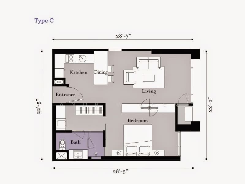 Servis Apartment untuk Disewa di Tropicana Gardens - Andrew Chen - PropertyGuru.com.my