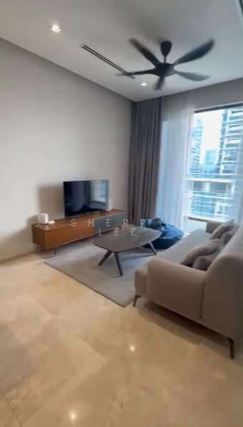 Service Residence for Sale at The Manor - Sherry Lee - Living Room - PropertyGuru.com.my