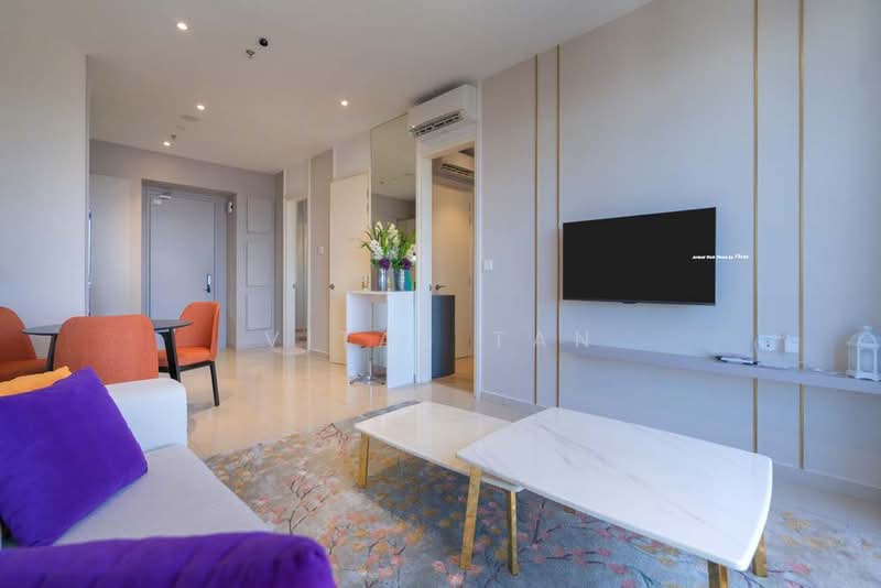 Servis Apartment untuk Disewa di Hill10 Residence @ i-City - Vitas Tan - Living Room - PropertyGuru.com.my