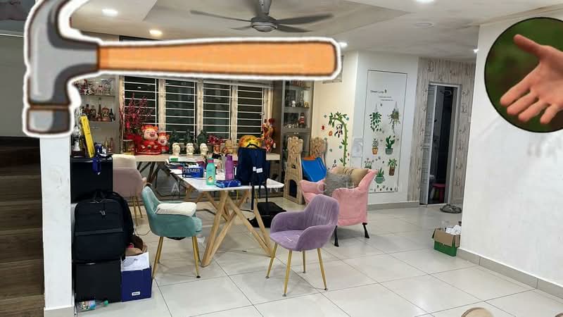 Rumah Teres 2 Tingkat untuk Dijual di Wangsa Maju (Kuala Lumpur) - calvin Chin - Living Room - PropertyGuru.com.my