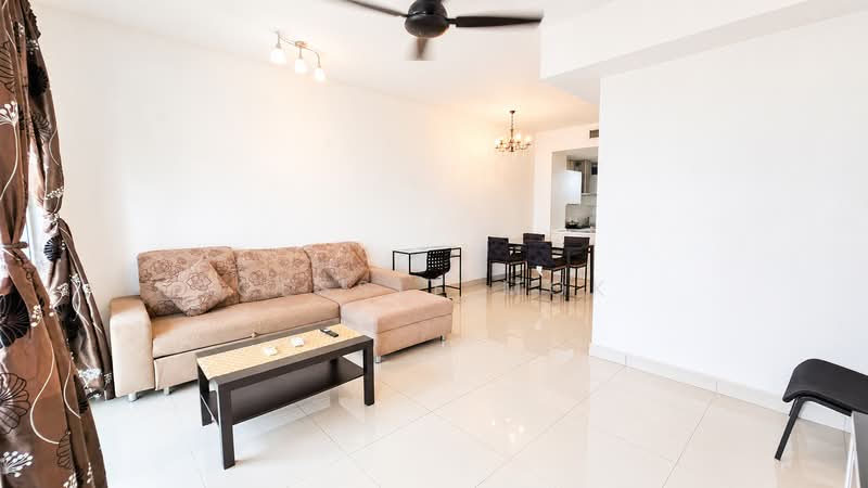 Servis Apartment untuk Disewa di Solaris Dutamas - Gessle Mok - Living Room - PropertyGuru.com.my