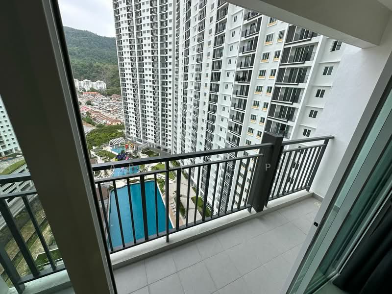 Flat for Rent at IDEAL RESIDENCY - Apple Yeap - Balcony - PropertyGuru.com.my