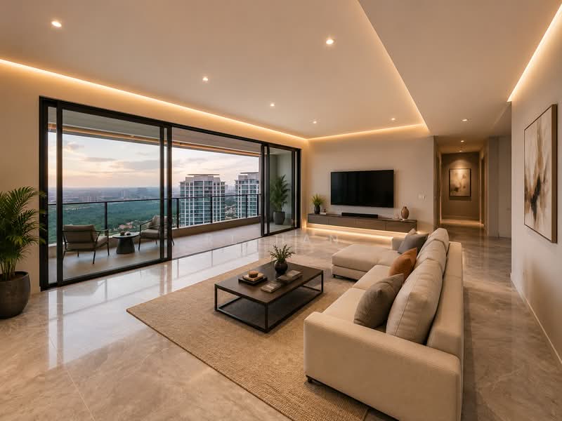Kondominium untuk Dijual di Aetas Damansara - RL Han - Living Room - PropertyGuru.com.my