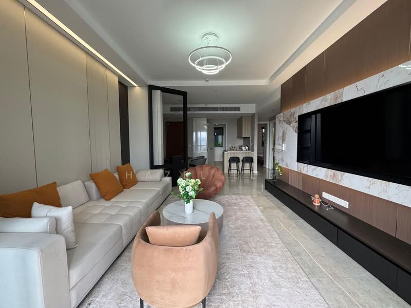 Servis Apartment untuk Disewa di TRX Residences - Hazel Lee - Living Room - PropertyGuru.com.my