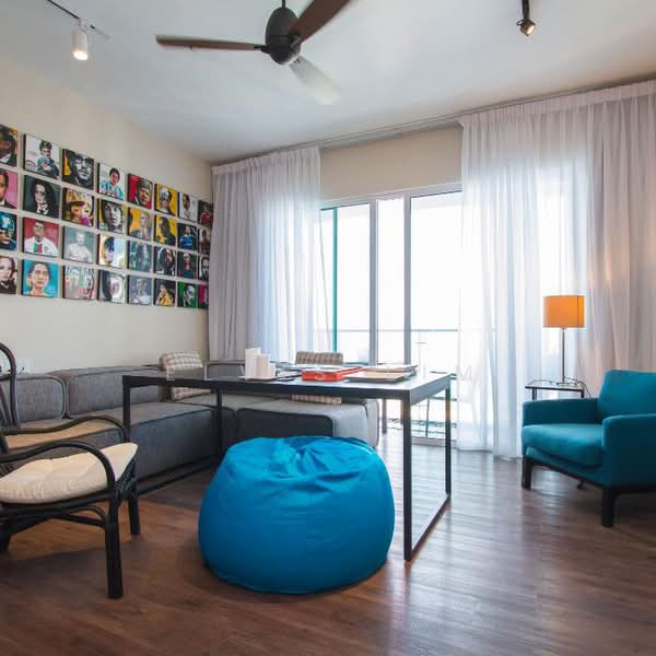 Kondominium untuk Disewa di Vertiq - Elvis Lim - Living Room - PropertyGuru.com.my