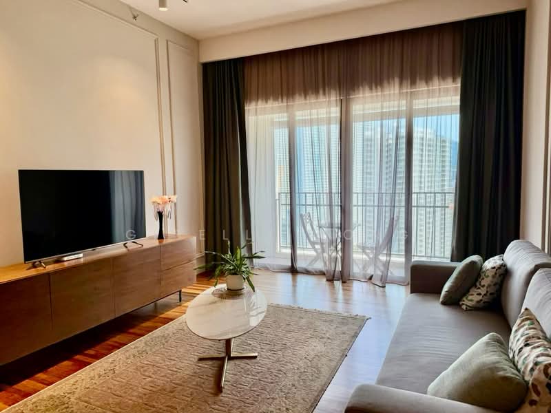 Service Residence for Rent at Straits Residences - Giselle Wong - Living Room - PropertyGuru.com.my