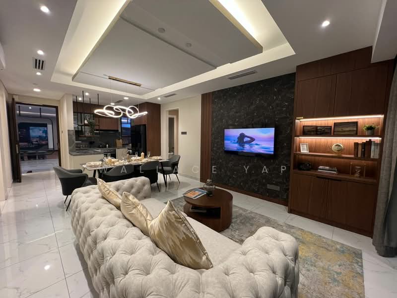Servis Apartment untuk Dijual di Divine KLCC - Wallace Yap - Living Room - PropertyGuru.com.my